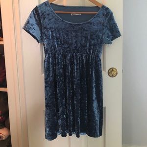 Velvet babydoll dress